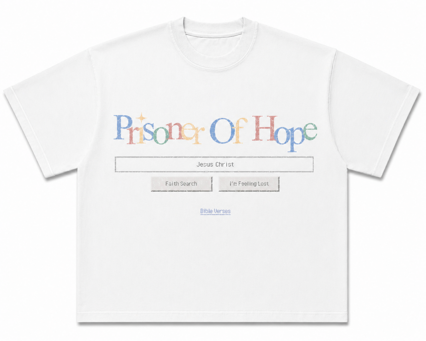 "GOOGLE" DISTRESSED GRAPHIC TEE