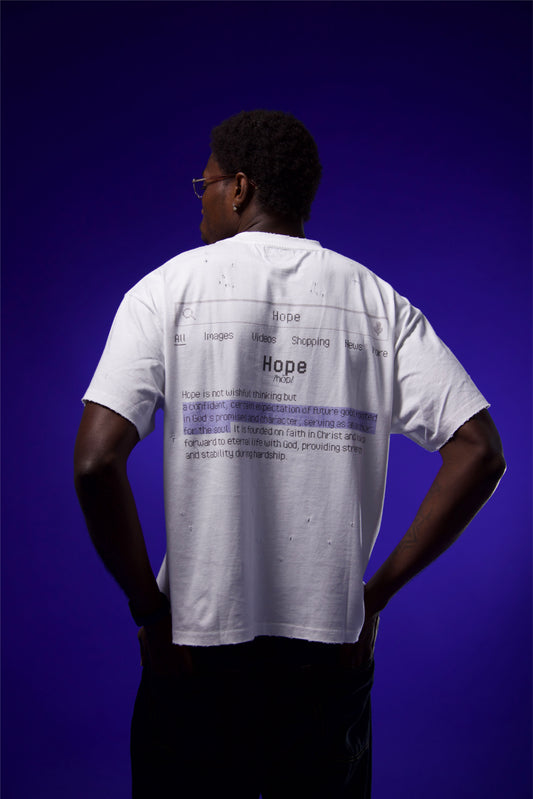 "GOOGLE" DISTRESSED GRAPHIC TEE